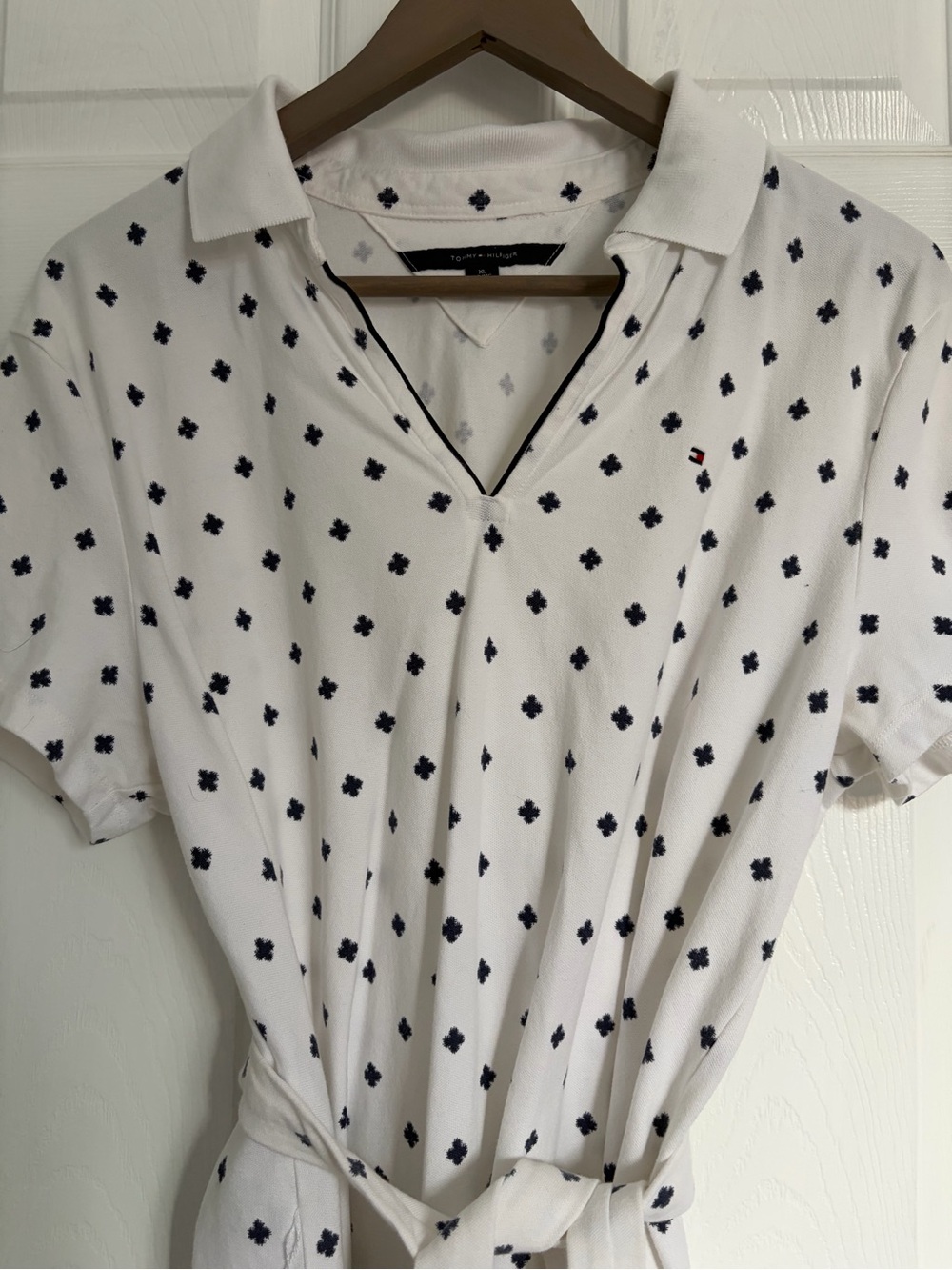 Tommy Hilfiger White Short-Sleeve Polo dress